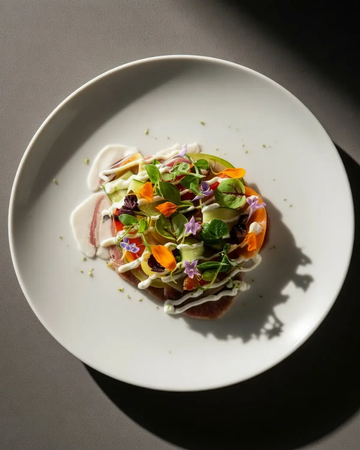 sablé parmesan, lard de Colonnata — chef privé Sean Lyon gastronomique